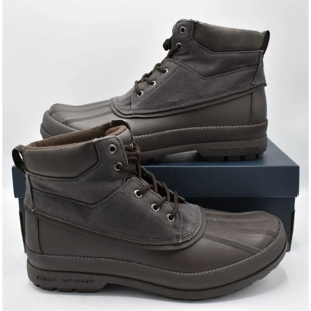 Sperry Mens Size 11 Cold Bay Wax Grey Water Resistant Insulated Chukka Boots‎